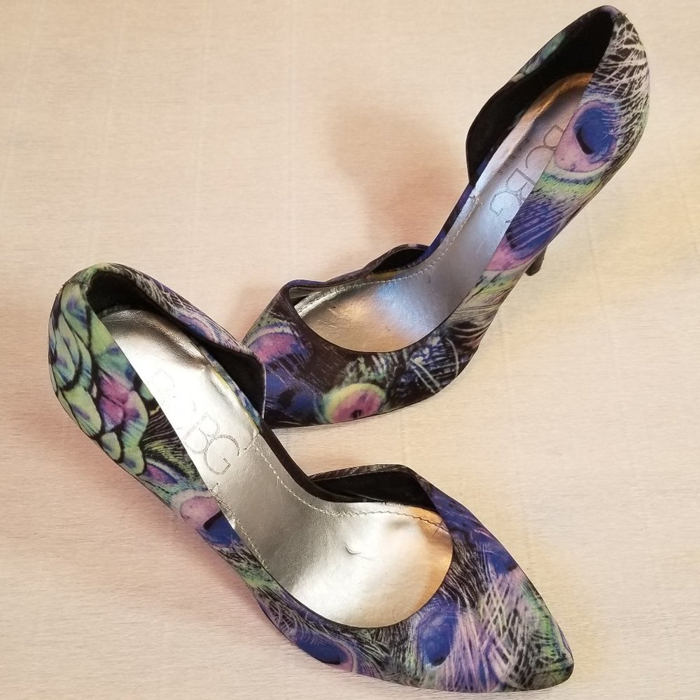 BCBG Paris Peacock Stiletto Heels